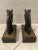 Black Pair of 1930s Art Deco Black Marble and Brass Horse Head Bookends For Sale - Image 8 of 12