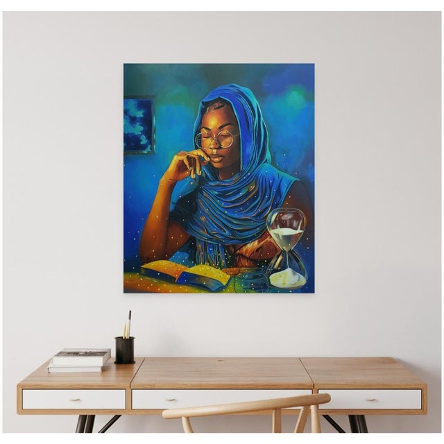Contemporary Thy Knowledge Akanji Bolaji (2022) Acrylic on Canvas, 21st Century, Contemporary, Surrealism, African Nature, Fashion For Sale - Image 3 of 3