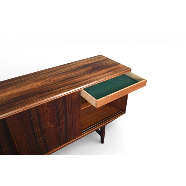 Mid 20th Century Low Brazilian Rosewood Credenza by E.W. Bach, Attributed For Sale - Image 11 of 12