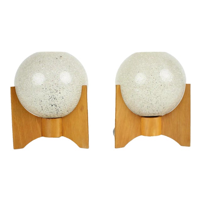 Mid-Century Czech Table Lamps, 1970s, Set of 2 For Sale