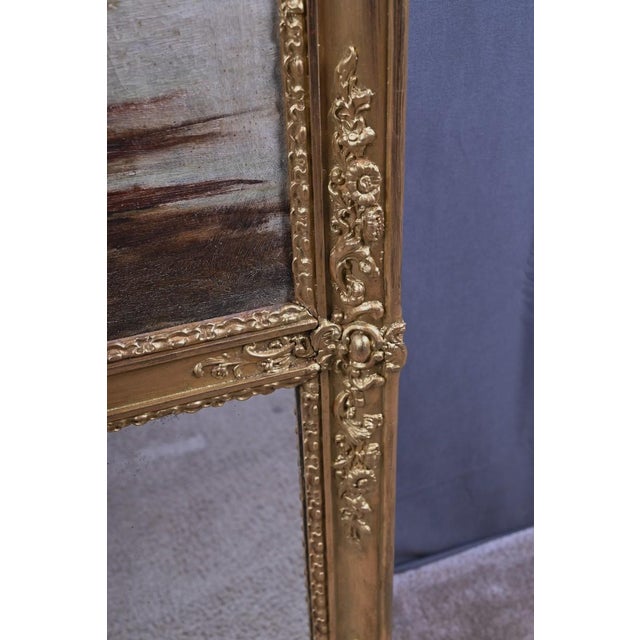 Louis XVI Style Giltwood Trumeau Mirror, Early 20th Century For Sale - Image 11 of 18