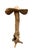 This striking sculptural piece is a masterclass in organic modernism, expertly carved from a single, substantial piece of...