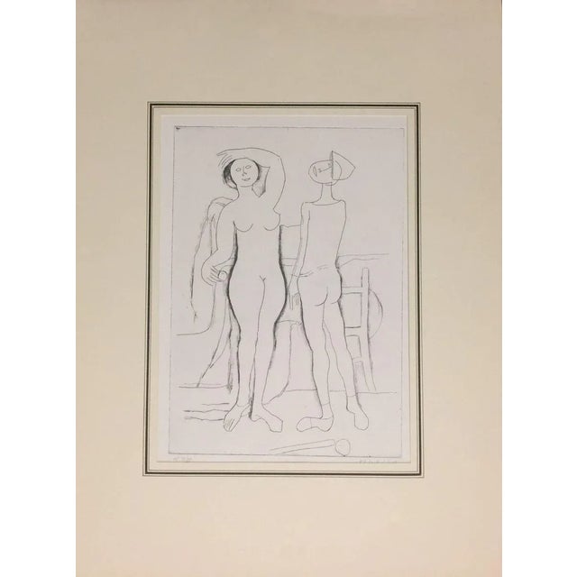 L’Incontro - Original Etching - 1961 1961 For Sale - Image 6 of 6