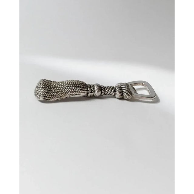 Vintage Silver-Plated Tassel Bottle Opener from Silea, France, 1970s For Sale - Image 5 of 11