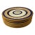 1940s Stouffer Fine China Gold Encrusted Cobalt Blue Porcelain Dinner Plates Set of 6 For Sale