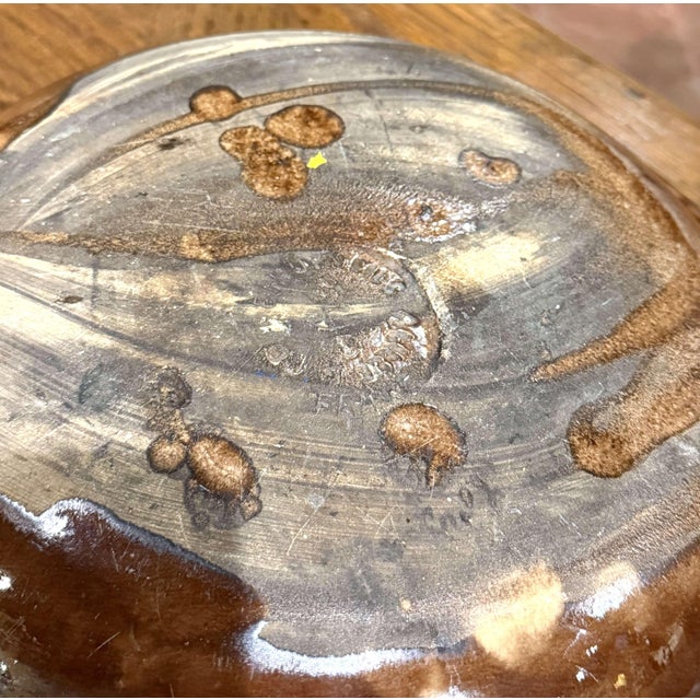 Yellow 19th Century French Provençal Glazed Terracotta Serving Bowl For Sale - Image 8 of 8