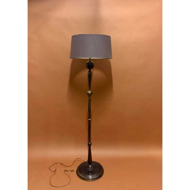 Modern Bronze Floor Lamp, 1940 For Sale - Image 9 of 9