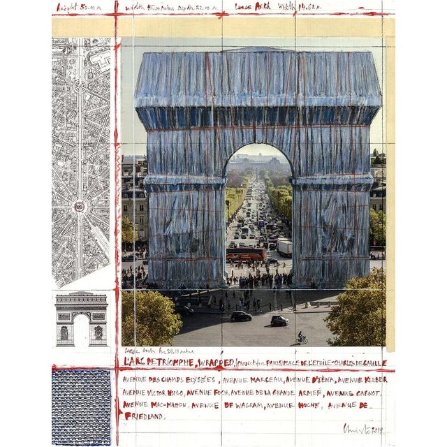 Artist: Javacheff Christo Title: L'Arc de Triomph, Wrapped Project for Paris III Year: 2019 Signed: No Medium: Offset...