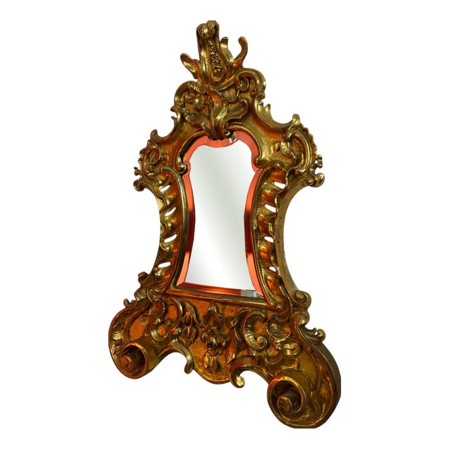 Gilt Wood Mirror, 18th Century For Sale