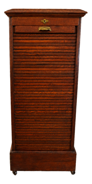 Office Roller Shutter Cabinet, 1890s