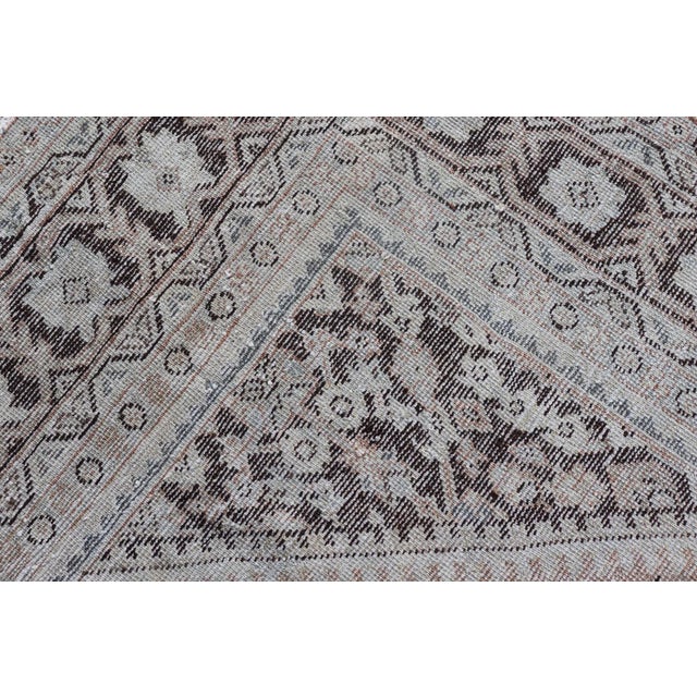 Vintage Persian Sultanabad-Mahal Rug With Sub-Geometric Diamond For Sale - Image 12 of 12