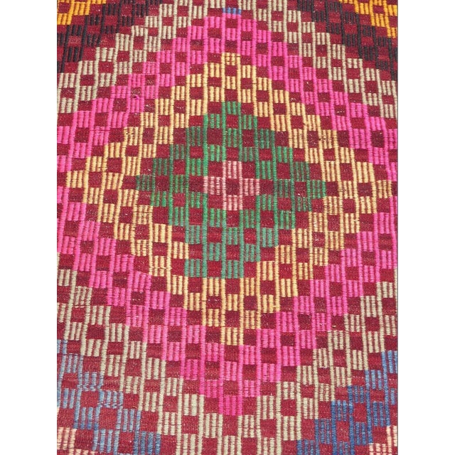 Tribal 1960s Bohemian Kilim Runner - 31"x120" For Sale - Image 3 of 10