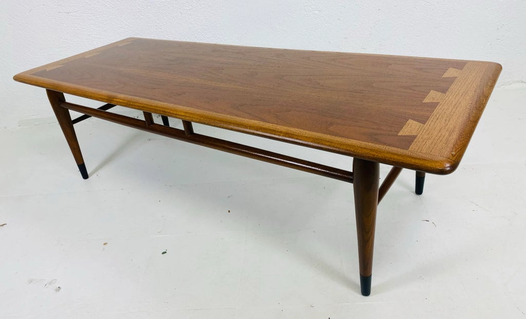 Lane Furniture Co. Modern Acclaim Walnut Coffee Table. | Chairish