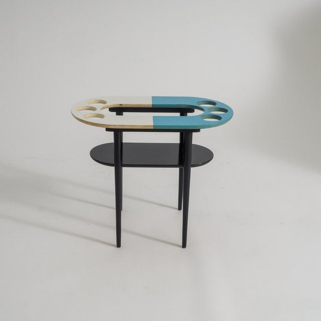 Wood Side Table or Plant Table, 1950s For Sale - Image 7 of 18