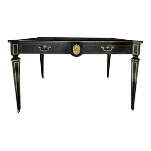 19th Century English Regency Ebonized Desk