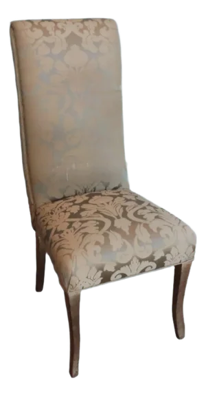 Green & Teal Damask Dining Chair