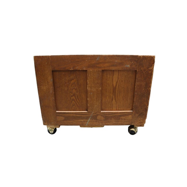 1920s Hamilton Letterpress Cabinet With Brass Hardware For Sale In Portland, OR - Image 6 of 12