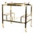 1970s Mid Century Brass French Bar Cart For Sale