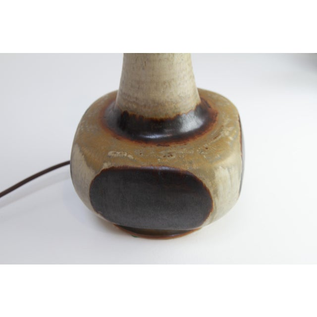 Mid-Century Danish Stoneware Table Lamp by Aksel Larsen for Axella, 1970s For Sale - Image 12 of 18