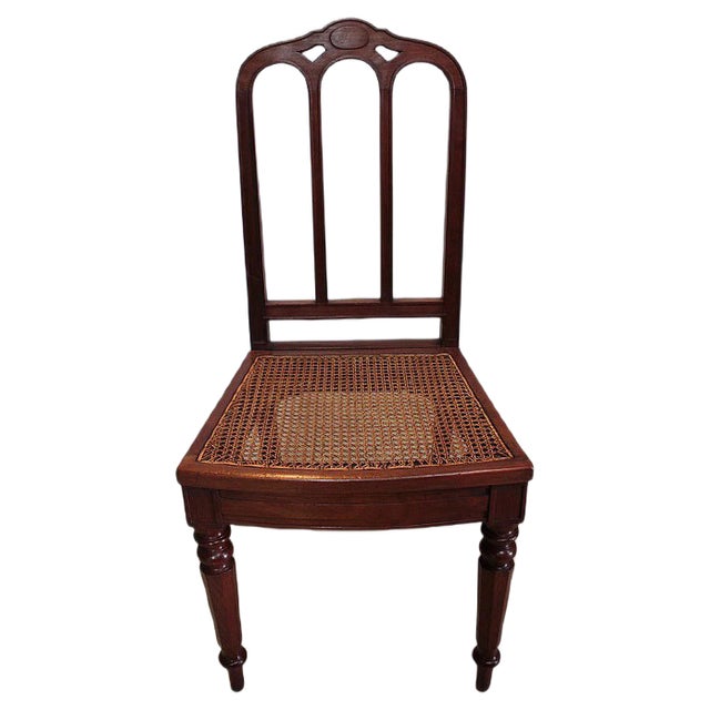 Antique Mahogany Dining Chairs, Set of 6 For Sale