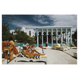 Slim Aarons, Armandos Beach Club, Estate Stamped Photographic Print, 1975 / 2020s For Sale