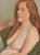 An original figurative oil painting by Cincinnati artist Larry Griggs (born 1951), depicting a reclining red-haired woman...
