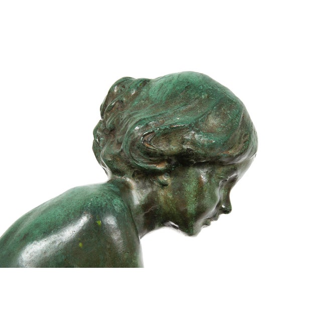 American Bronze Sculpture Fountain “Undine” (1914) by Edward Berge For Sale - Image 10 of 18