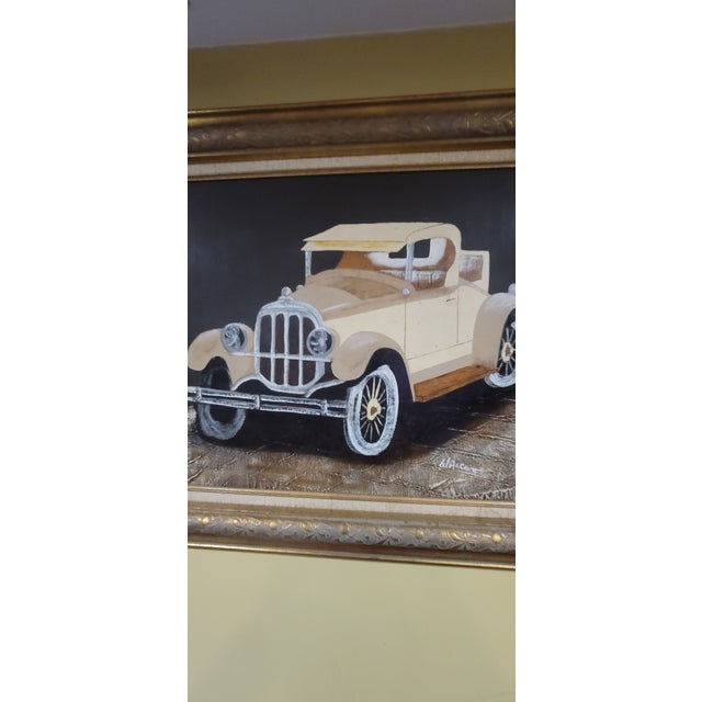 Antique Classic Car /Wall Art / Oil Painting / Frank Walcutt For Sale In Chicago - Image 6 of 10