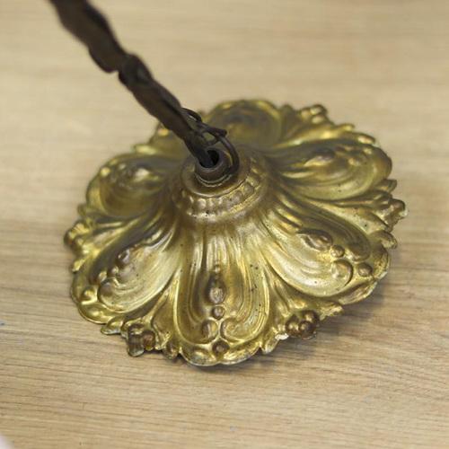 1930s Art Deco Hanging Lamp For Sale - Image 5 of 6