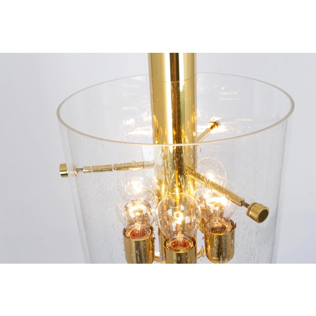 Brass Pendant with Glass Shade from Limburg, 1960s For Sale - Image 6 of 13