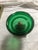 Vintage Green Glass Ashtray With Brass and Marble Pedestal Base Mid Century Footed Bowl Pedestal Ashtray Italy Rare Find! For Sale - Image 4 of 4