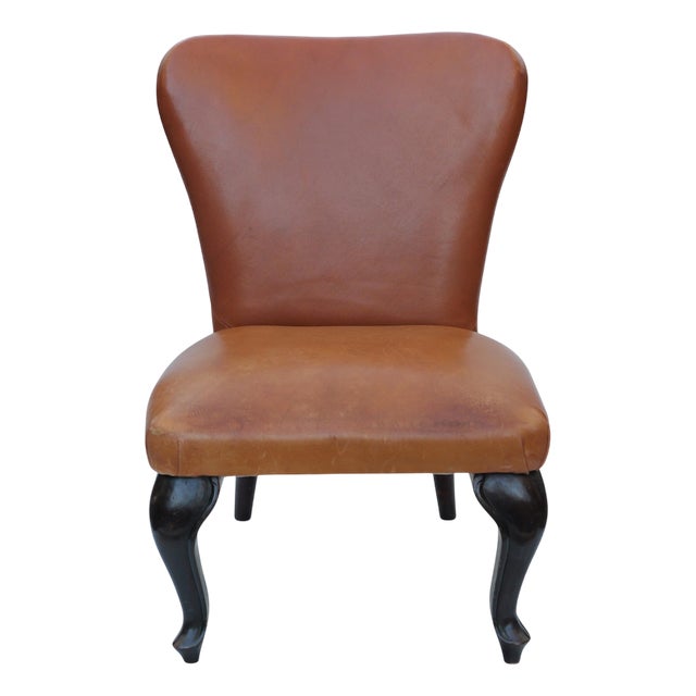 Leather Chair, 1940s For Sale