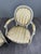 20th Century Louis XVI Medallion Armchairs with Ottoman, Set of 3 For Sale - Image 4 of 13