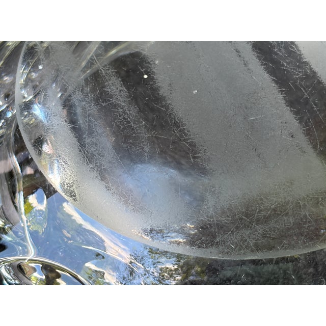 Heavy Mid Century Crystal Catchall Ashtray For Sale - Image 17 of 18