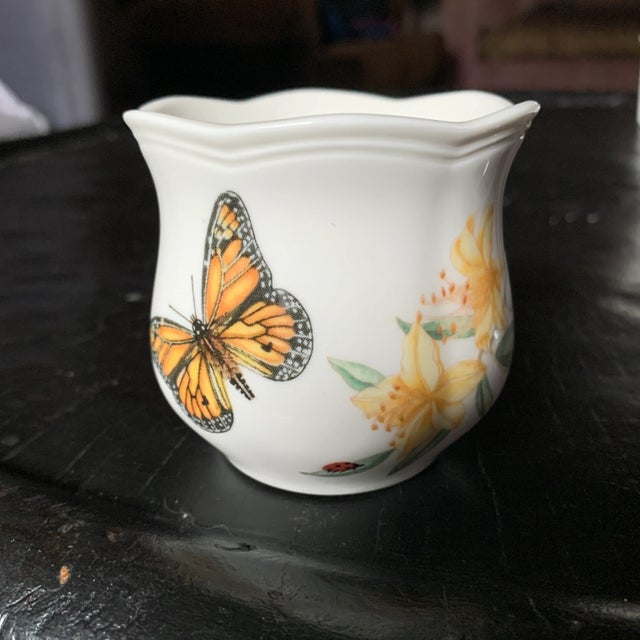 Late 20th Century Lexox Butterfly Meadow Miniature Vase For Sale - Image 10 of 13