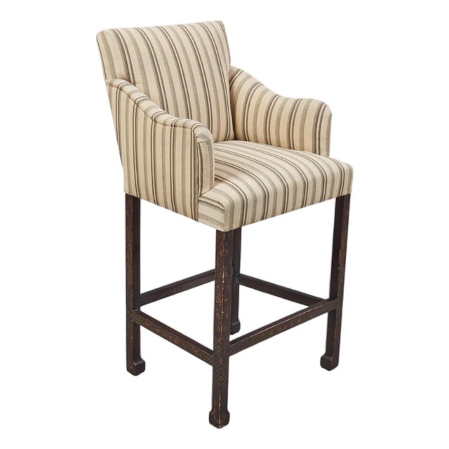 Rose Tarlow Melrose House Chinoiserie Bar Stool For Sale