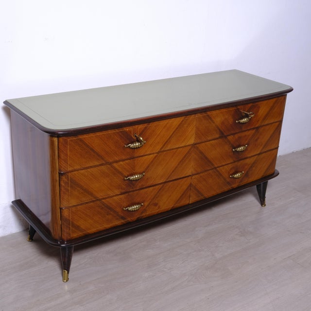 Vintage Italian Como Chest of Drawers, 1950s For Sale - Image 16 of 18