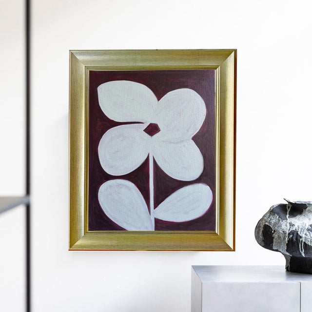 Medium: Oil on canvas Frame: Gold, brushed Size: 21" H x 17" W Artist: Tatiana Duperault Condition: Excellent — original...