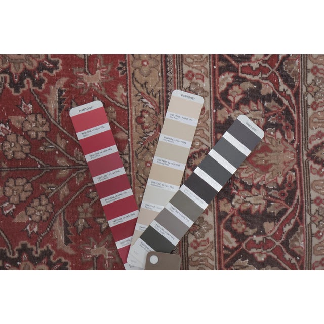 Hand Knotted Contemporary Large Turkish Oushak Rug With Mid-Century Design For Sale - Image 12 of 13