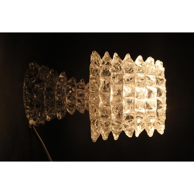 Glass Italian Glass Table Lamp, 1970s For Sale - Image 7 of 8