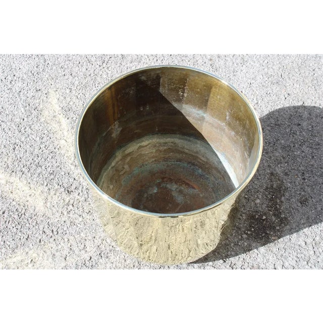 Italian Hammered Brass Vase Cover, 1970s, in Very Good conditions. Designed 1970 to 1979