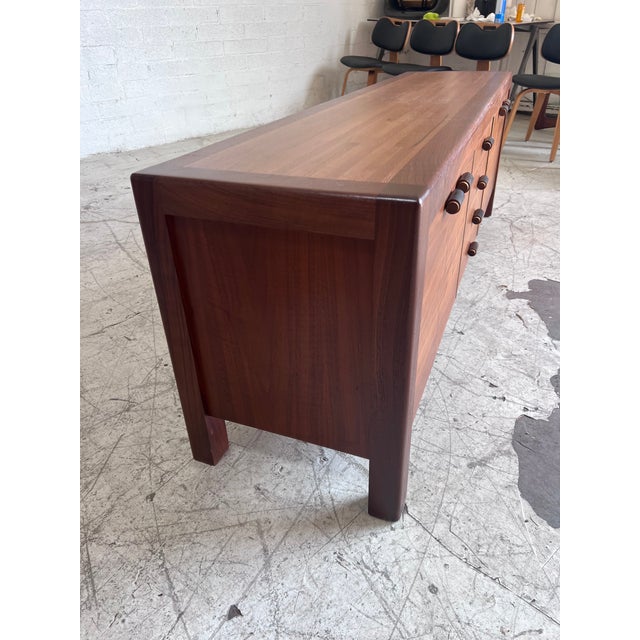 Lou Hodges Newly Refinished Mid Century Two Tone Credenza by Lou Hodges For Sale - Image 4 of 8