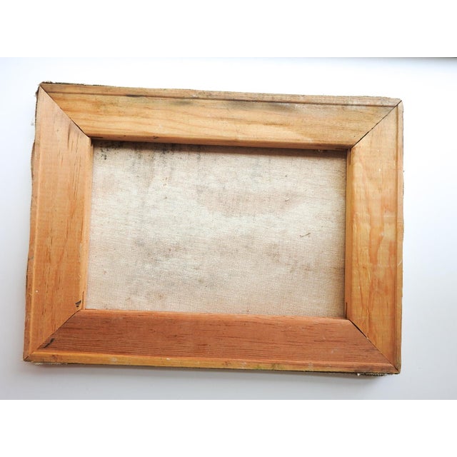 Textile Mid 20th Century Crashing Waves Seascape Painting For Sale - Image 7 of 7