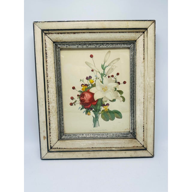 Shabby Chic Antique Floral Print For Sale - Image 9 of 9