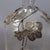 Silver Blown Glass Bottle with Ivy Leaves, 1970s For Sale - Image 8 of 13