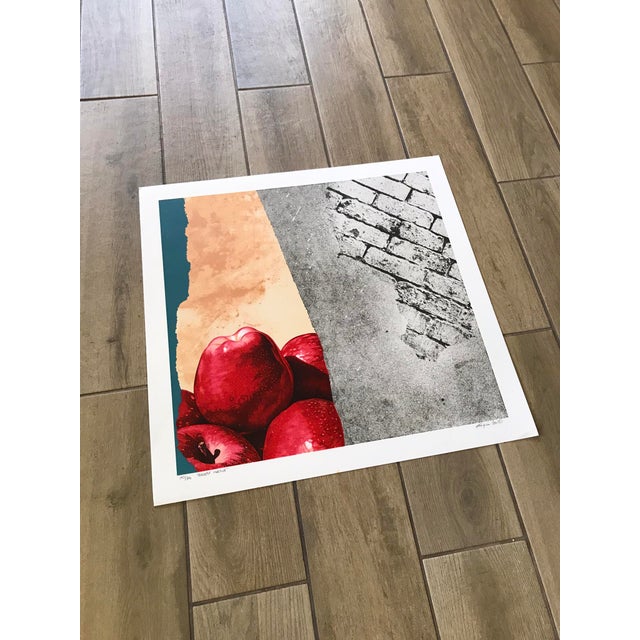 Postmodern Original Vintage Lithograph by Michael Knigin, "Boldest Native", #142/300, Signed, 1980 For Sale - Image 3 of 8