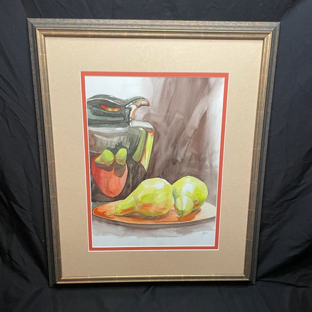 Late 20th Century Contemporary Framed Watercolor Still Life by Matt Tisdale For Sale - Image 5 of 8