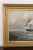 Large 19th Century Signed Original Oil of Early Steamship in Original Carved Frame For Sale - Image 11 of 18