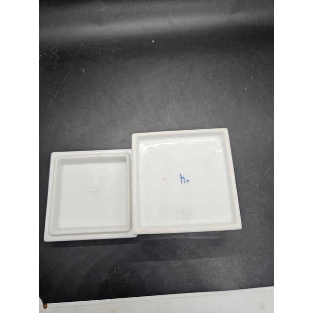 Japanese Porcelain Butter Dish For Sale - Image 4 of 4