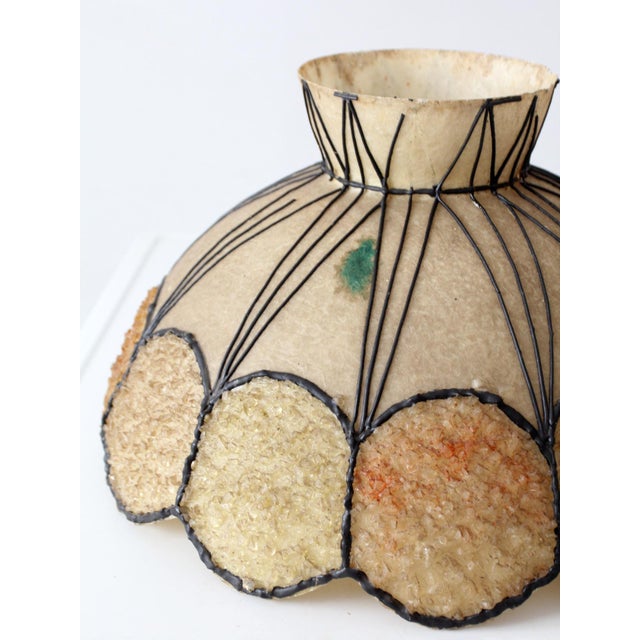 Mid-Century Atomic Fiberglass Chandelier Shade For Sale - Image 15 of 15